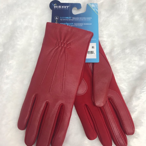 NWT Red touchscreen gloves - Picture 2 of 3